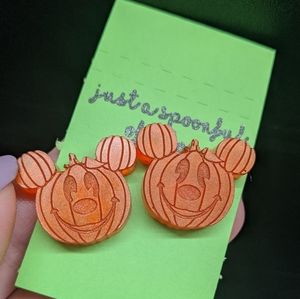 Mickey pumpkin earrings